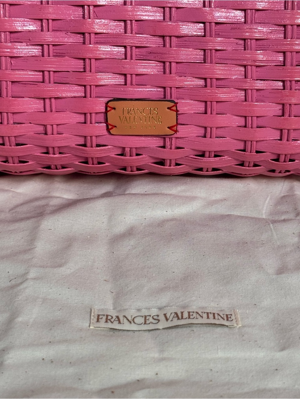 Frances Valentine Buzzy Basket Bag
Handbag with Bamboo Top Handles - Picture 9 of 12